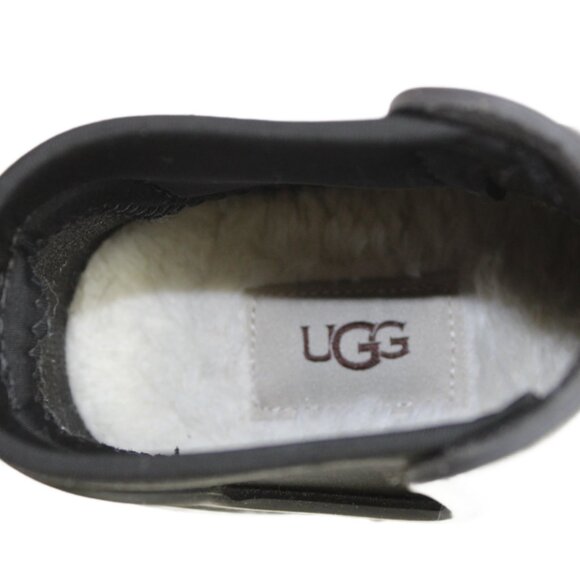 UGG Droplet Black Rubber Duck Rain Boot, Size 6 - Picture 7 of 8